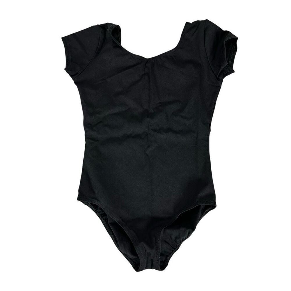 Capezio Black Short Sleeve Leotard size Large